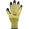 Image de Asatex 3750 7 Gants finement tricotés avec revêtement en latex, Jaune/Noir, Taille 7