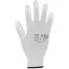 Image de Asatex Gants en Tricot Fin avec Revêtement PU, 1 Paire, Blanc, Taille 10