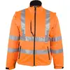 Image de Asatex 8060O XL Prevent Veste Soft Shell Haute Visibilité, Orange Vif, Taille XL