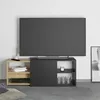 Image de FMD Meuble TV avec 2 compartiments ouverts 1335x399x492 cm unité tv buffet bas tv armoire tv 444232