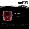 Image de HALDER Embout en plastique pour maillet à frappe amortie SIMPLEX, pièce 60 mm