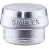 Image de HALDER Embout en métal doux pour maillet à frappe amortie SIMPLEX, pièce 80 mm