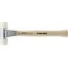 Image de Maillet à frappe amortie BASEPLEX L. 280 mm D. tête 30 mm dur bois nylon blanc H
