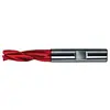 Image de Gühring 9055310100000 Fraise DIN 6527 10 mm 3-dents en carbure monobloc, Argent/rouge