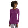 Image de Falke Wool-Tech Round Neck W L/S SH Laine séchage Rapide 1 pièce, Couche de Base supérieure Femme, Violet (Radiant Orchid 8692), XS