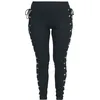 Image de Gothicana by EMP Femme Leggings Noirs avec laçage L