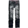 Image de Rock Rebel by EMP Homme Jean Bleu foncé à l'aspect usé W40L34