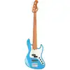 Image de Sadowsky MetroExpress Hybrid P/J Bass Roasted Maple Solid Ocean Blue Metallic High Polish basse 5 cordes