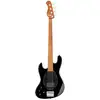 Image de Sadowsky MetroExpress Vintage M Bass Roasted Maple Solid Black High Polish basse électrique pour gauchers avec housse