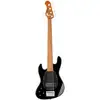 Image de Sadowsky MetroExpress Vintage M Bass Roasted Maple Solid Black High Polish basse 5 cordes pour gauchers avec housse