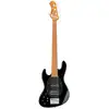 Image de Sadowsky MetroExpress Vintage M/J Bass Roasted Maple Solid Black Basse à 5 cordes gauchère de haute qualité avec sac de transport