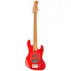 Image de Sadowsky MetroExpress Vintage M/J Bass Roasted Maple Solid Candy Basse à 5 cordes Apple Red Metallic High Polish avec sac de transport