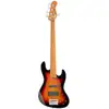 Image de Sadowsky MetroExpress Vintage M/J Bass Roasted Maple Tobacco Sunburst Guitare basse à 5 cordes Transparent High Polish avec sac de transport