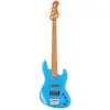 Image de Sadowsky MetroExpress Vintage M/J Bass Roasted Maple Solid Ocean Blue Basse à 5 cordes Metallic High Polish avec sac de transport
