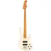 Image de Sadowsky MetroExpress 24-fret Modern Roasted Maple Solid Olympic Guitare basse électrique White High Polish avec sac de transport
