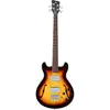 Image de Warwick RockBass Star Bass 4-String Vintage Sunburst Transparent High Polish basse hollow body avec housse