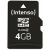 Image de Intenso 3403450 Carte Micro SD/SDHC 4 Go Classe 4 Noir