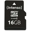Image de Intenso Carte mémoire micro SD 16GB 3403470 Clase 4 avec SD adaptadeur