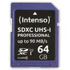 Image de Intenso SDHC Carte mémoire UHS-I 64GB 3431490 Classe 10 90MB/s