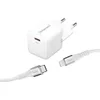 Image de Intenso W30C GaN Kit Adaptateur Secteur USB-C avec Technologie GaN et USB-C vers données Lightning et câble de Charge certifié MFi Blanc