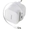 Image de Intenso - Chargeur Secteur  65w Cable Usb-C + Port Usb-C/Usb-A Blanc