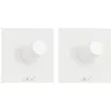 Image de ZACK DUPLO 40125 Lot de 2 crochets pour serviettes carrés Blanc