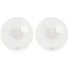 Image de ZACK DUPLO 40127 Lot de 2 crochets à serviettes ronds Blanc