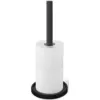 Image de Zack Mimo 40286 Porte-rouleau de papier toilette en acier inoxydable Noir