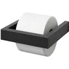 Image de Zack Linea Black Stainless Steel Toilet Roll Holder 40576