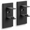 Image de ZACK Wall brackets, set/2 Black, Stainless Steel