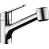 Image de Mitigeur evier KWC Isla chrome, basse pression, douchette de vaisselle extractible