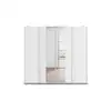 Image de Armoire 4 portes 2 miroirs ALTERA coloris blanc