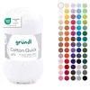 Image de Gründl Laine Cotton Quick uni - laine fine pour crocheter - fil à tricoter   fil à crocheter   brillant et doux pour la peau   100% coton   1 pelote 50 g / 125 m   taille d’aiguille 3-4 - blanc