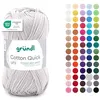 Image de Gründl Laine Cotton Quick uni Fil à crocheter 1 pelote 50 g, Grisclair