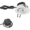 Image de EVN Lichttechnik P-LED Plafonnier encastré 3000K IP65 230V blanc PC650N60102
