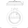 Image de Plafonnier LED EVN Catino, CCT, 40 cm