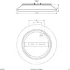 Image de Plafonnier LED EVN Catino, capteur, 40 cm