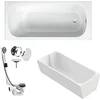Image de BETTE Baignoire BetteForm en acier blanc Kit complet 170 x 75 cm + support de baignoire en polystyrène + vidage Viega Multiplex