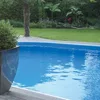 Image de Liner Piscine Hors Sol   Rond - Diamètre 350-360 Cm   Hauteur Paroi 1.22M À 1,32M - Montage Overlap - Coloris Bleu Uni - Spécial Piscine Acier - Idéal en Remplacement Rénovation