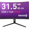 Image de Terra Moniteur incurvé 3285 W HA 31,5" - WQHD, VA, 180 Hz, USB-C, HDMI, DisplayPort, HDR, FreeSync, hauteur réglable - Noir