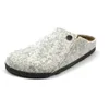 Image de Birkenstock 1014934 Zermatt light gray, Wool Felt Femme Gray EU 39