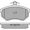 Image de MEYLE Jeu de garnitures de frein, frein à disque 0252066919