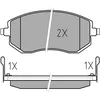 Image de MEYLE Jeu de garnitures de frein, frein à disque 0252386517/W