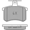 Image de MEYLE Jeu de garnitures de frein, frein à disque 0252114416