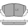Image de MEYLE Jeu de garnitures de frein, frein à disque 0252470817