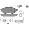 Image de MEYLE Plaquettes de frein avant (jeu) 0252446819-1/PD