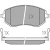 Image de MEYLE Jeu de garnitures de frein, frein à disque 0252386517/PD