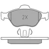 Image de MEYLE Jeu de garnitures de frein, frein à disque 0252360418/PD