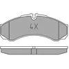 Image de MEYLE Jeu de garnitures de frein, frein à disque 0252912120/PD