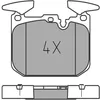 Image de MEYLE Jeu de garnitures de frein, frein à disque 0252502818 Compatible avec: BMW 1, 1, 2 Cabriolet, 2 Coupe, 3, 3 Gran Turismo, 3 Touring, 4 Cabriolet, 4 Coupe, 4 Gran Coupe, i8